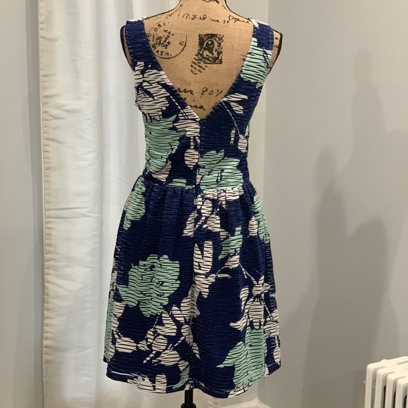 Design Lab green blue sleeveless dress size L - Picture 2 of 8